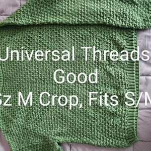 Universal Thread Green Crew Neck Sweater